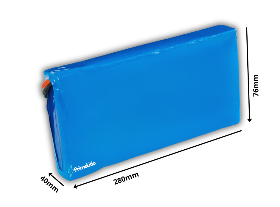 Pacco Batteria 36V - "interno portapacchi 76 x 40 x 280 mm"