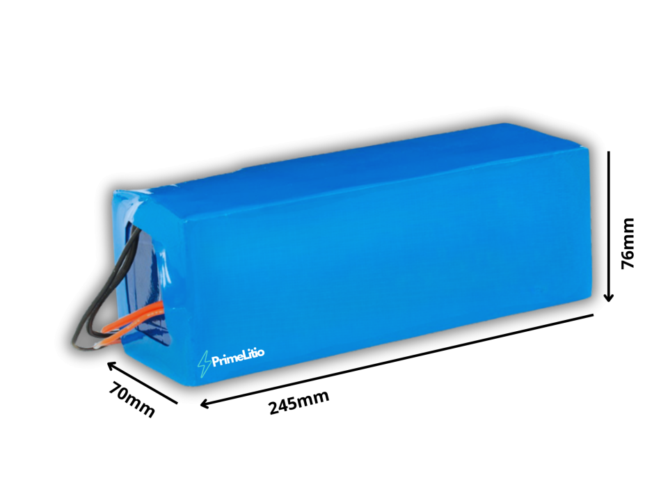 Pacco Batteria 36V - "interno sottosella 70 x 76 x 245 mm"