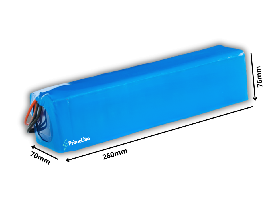 Pacco Batteria 36V - "sottosella 76 x 70 x 260 mm"