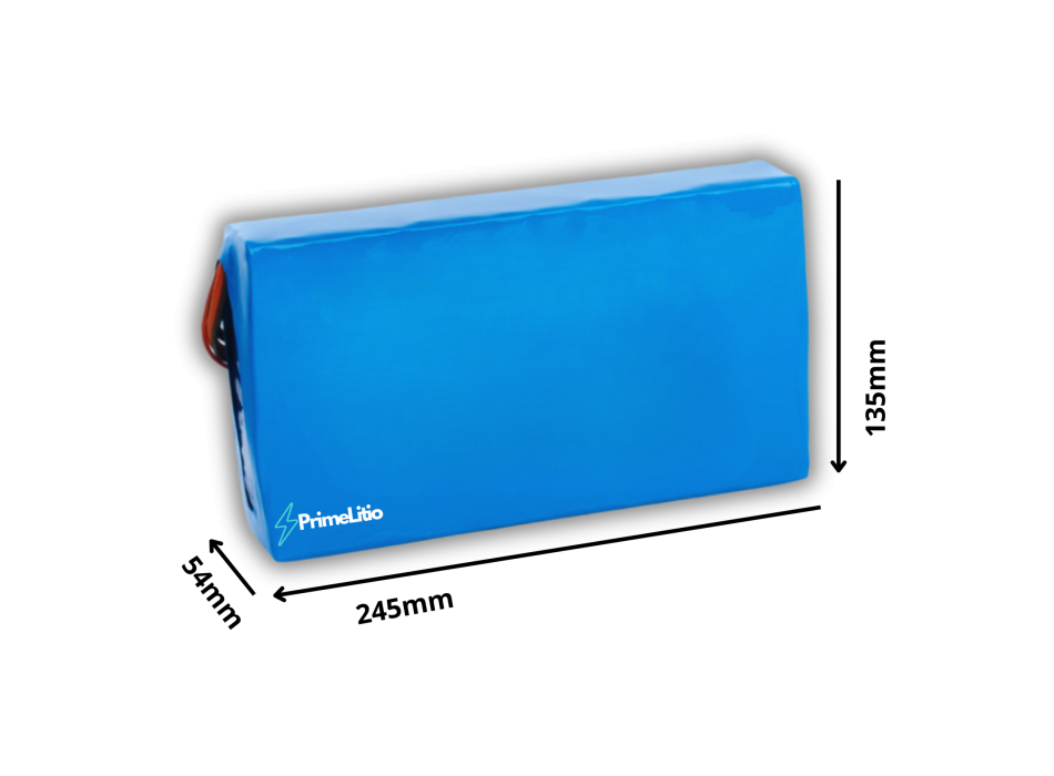 Pacco Batteria 48V - "interno portapacchi 135 x 54 x 245 mm"